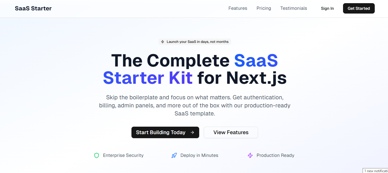 SaaS Starter Application